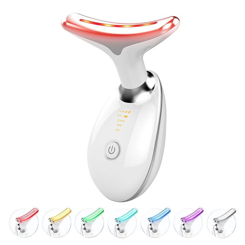 EMS RED LIGHT THERAPY FACE NECK LIFT WRINKLE REMOVER TIGHTEN MASSAGER